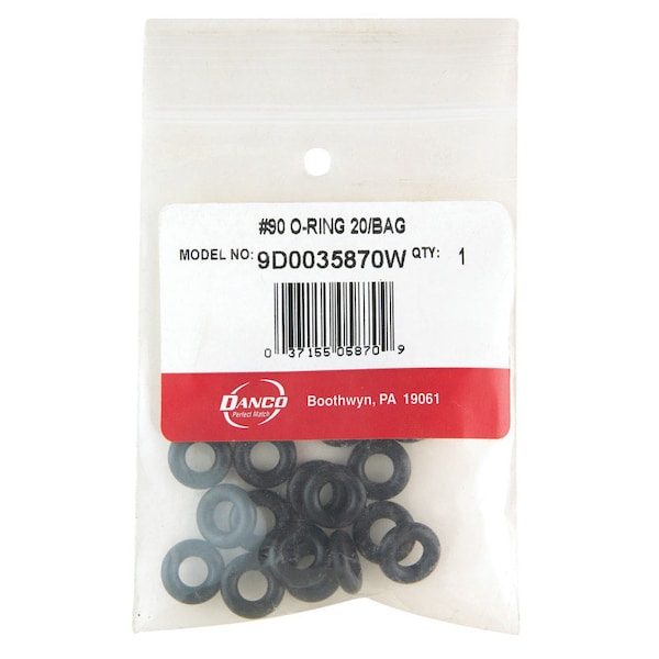 Danco Danco 1/2 in. D X 1/4 in. D No 90 Rubber O-Ring 20 pk 35870W - main